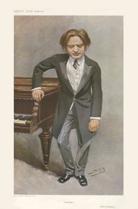 Mark Hambourg - ritratto in piedi da Leslie Matthew (1851 1922) Ward