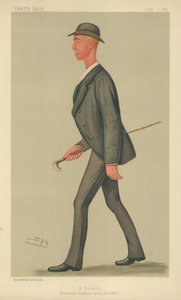 Henry Searle, campione mondiale di canottaggio professionale, 7 settembre 1889, caricatura di Vanity Fair