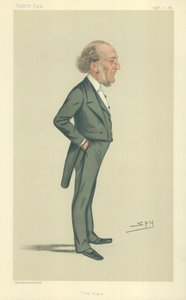 Mr John Walter, The Times, 10 settembre 1881, caricatura di Vanity Fair da Leslie Matthew Ward
