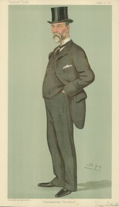 Mr Samuel Whitbread, procedura parlamentare, 8 agosto 1895, caricatura di Vanity Fair da Leslie Matthew Ward