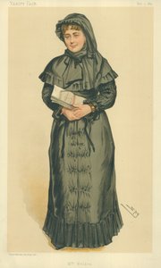Signora Georgina Weldon, signora Weldon, 3 maggio 1884, caricatura di Vanity Fair