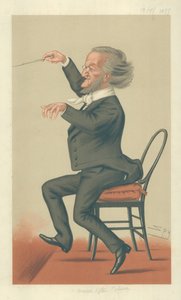 Richard Wagner, Musica del Futuro, 19 maggio 1877, caricatura di Vanity Fair da Leslie Matthew Ward