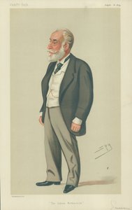 Sir Albert Abdallah David Sassoon, il Rothschild indiano, 16 agosto 1879, caricatura di Vanity Fair da Leslie Matthew Ward