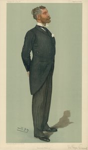 Sir Edgar Vincent, Finanza Orientale, 20 aprile 1899, caricatura di Vanity Fair