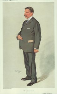 Sir Philip Watts, costruzione navale, 7 aprile 1910, caricatura di Vanity Fair da Leslie Matthew Ward