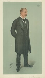 Il conte di Selborne, Ammiragliato, 3 ottobre 1901, caricatura di Vanity Fair da Leslie Matthew Ward