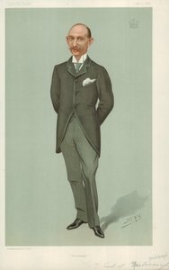 Il conte di Yarborough, Brocklesby, 2 gennaio 1896, caricatura di Vanity Fair da Leslie Matthew Ward