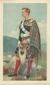 Il marchese di Tullibardine, Scottish Horse, 23 marzo 1905, caricatura di Vanity Fair da Leslie Matthew Ward