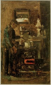 Donna al fornello da Lesser Ury