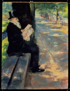 Gentiluomo in uno zoo, c.1900 da Lesser Ury