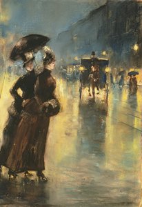 Luci di notte, 1889 da Lesser Ury