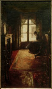 Interno parigino (donna che legge alla finestra) da Lesser Ury