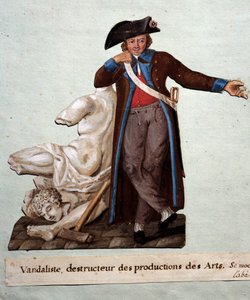 Rivoluzione francese: un vandalo, distruttore di opere d