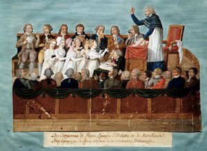 Rivoluzione francese: cittadini di Parigi che offrono i loro gioielli alla Convenzione Nazionale da Lesueur Brothers