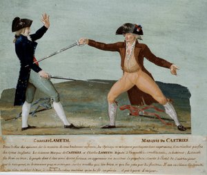 Rivoluzione francese: duello tra Charles Lameth e il Marchese de Castries