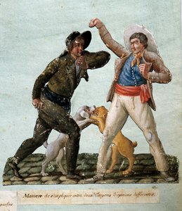 Rivoluzione francese: due cittadini che combattono da Lesueur Brothers