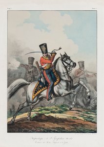 Carabiniere del reggimento degli Ussari, 1830
