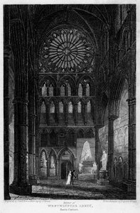 Poets Corner, Abbazia di Westminster, Londra, 1815 da Lewis