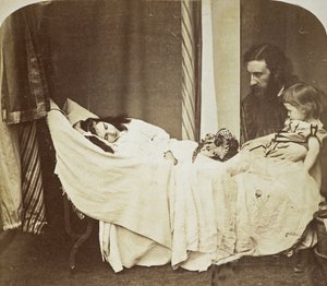 Mary J. MacDonald che sogna suo padre [George MacDonald] e suo fratello Ronald da Lewis Carroll Rev. Charles Lutwidge Dodgson