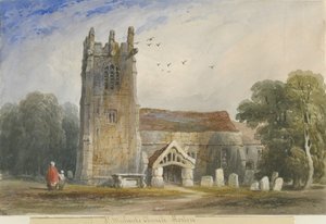 Chiesa di Horton: acquerello da Lewis John Wood