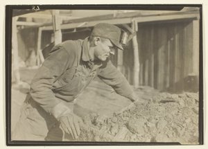 Frenatore su treno a carbone, Pennsylvania da Lewis Wickes Hine