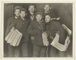 Newboys, Ponte di Brooklyn da Lewis Wickes Hine