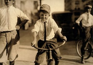 Ragazzi messaggeri della Western Union, Houston, Texas, 1913 da Lewis Wickes Hine