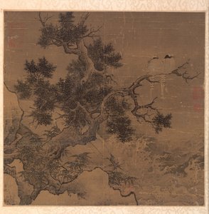 Uccelli su un Albero sopra una Cascata, 1127-1279 da Li Di