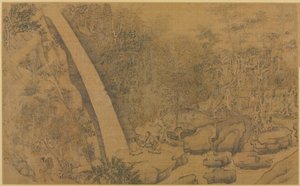 Abitazione nelle montagne del Drago Dormiente Longmian, 1100-1200 da Li Gonglin
