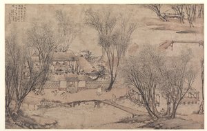 Capodanno in un Villaggio a Stone Lake, 1609 da Li Shida