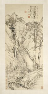 Paesaggio dopo Jing Hao e Guan Tong da Li Shizhuo