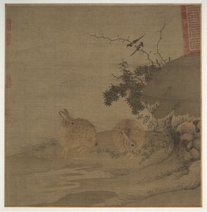Gazze e conigli selvatici, 1200s da Li Yong
