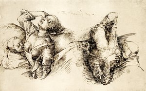 Studi di una donna che dorme da Liberale da Verona