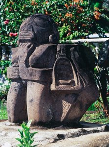 Scultura Tiki antropomorfa, Papeete, Tahiti da Unbekannt Unbekannt