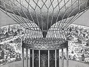 Cineorama di Raoul Grimoin-Sanson, sistema di proiezione circolare antenato del Cinerama da Unbekannt Unbekannt