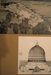 Disegno di bozza per il palazzo papale in Terra Santa da Unbekannt Unbekannt