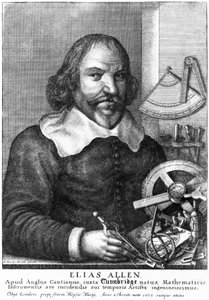 Elias Allen, matematico e costruttore di strumenti, c 1630 da Unbekannt Unbekannt