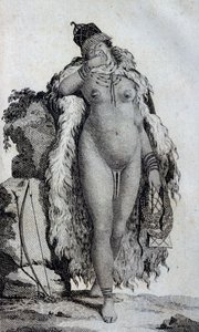 Donna etnica Khoikhoi (Ottentotti), da Viaggi di Le Vaillant nelle parti interne dell