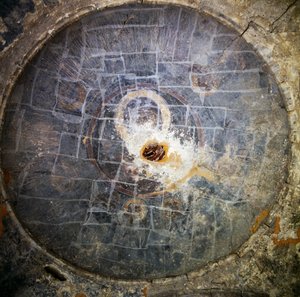 Affresco nella chiesa di Episkopi, Creta, Grecia da Unbekannt Unbekannt