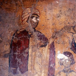Affresco nella chiesa di Kandanos, Creta, Grecia (foto)