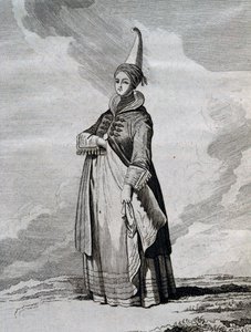 Donna islandese, incisione da Viaggio nel Mare del Nord tra il 1767 e il 1768 di Yves-Joseph de Kerguelen-Tremarec (1734-1797)