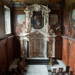 Interno della Cappella, Chatsworth House, Derbyshire da Unbekannt Unbekannt