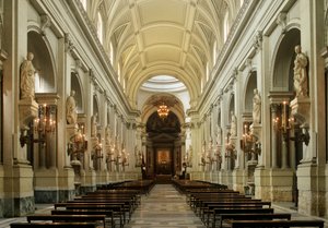 Italia, Regione Sicilia, Palermo, cattedrale, interno, navata da Unbekannt Unbekannt
