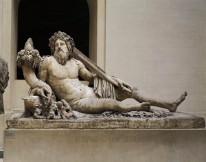 Statua in marmo rappresentante il fiume Tevere, Tempio di Iside e Serapide, Da Roma da Unbekannt Unbekannt