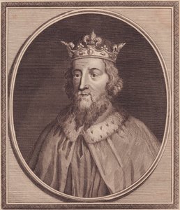 Ritratto di Alfredo il Grande (849-889), Re del Wessex, Regno Unito, incisione su rame di John Goldar (1729-1795) da Unbekannt Unbekannt