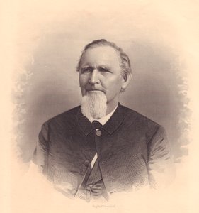 Ritratto del clero metodista americano John L Smith, incisione di FE Jones, circa 1870 da Unbekannt Unbekannt