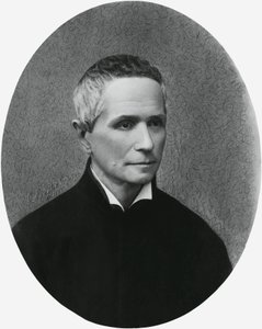 Ritratto di Giulio Isdegerde Cecchi, noto come padre Filippo Cecchi (1822-1887), fisico, meteorologo e inventore italiano, incisione