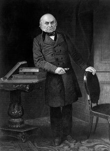 Ritratto di John Quincy Adams (1767-1848), politico e diplomatico americano, 6º Presidente degli Stati Uniti dal 1825 al 1829, incisione