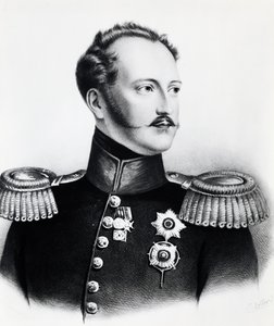 Ritratto di Nicola I Romanov, Zar di Russia, incisione da Unbekannt Unbekannt