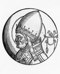 Ritratto di San Bonifacio IV (morto nel 615), 67º Papa della Chiesa Cattolica dal 608, incisione da Unbekannt Unbekannt